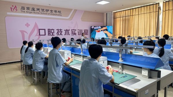 石家庄天使护士学校口腔技术实训课